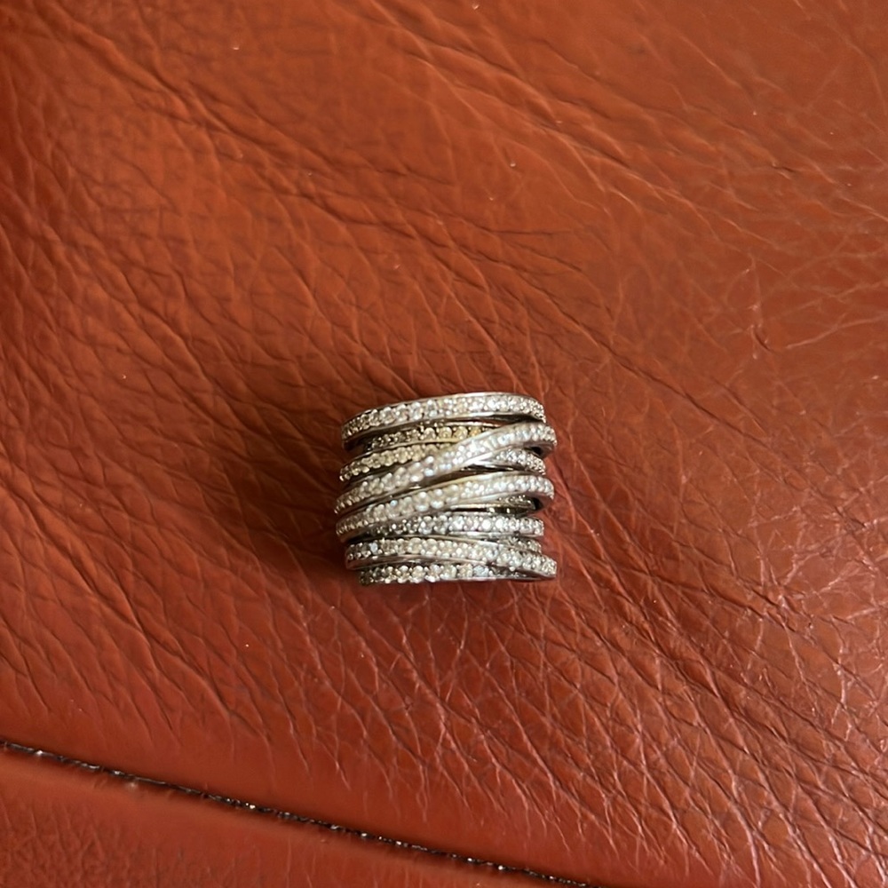 Sterling silver w/ crystal ring